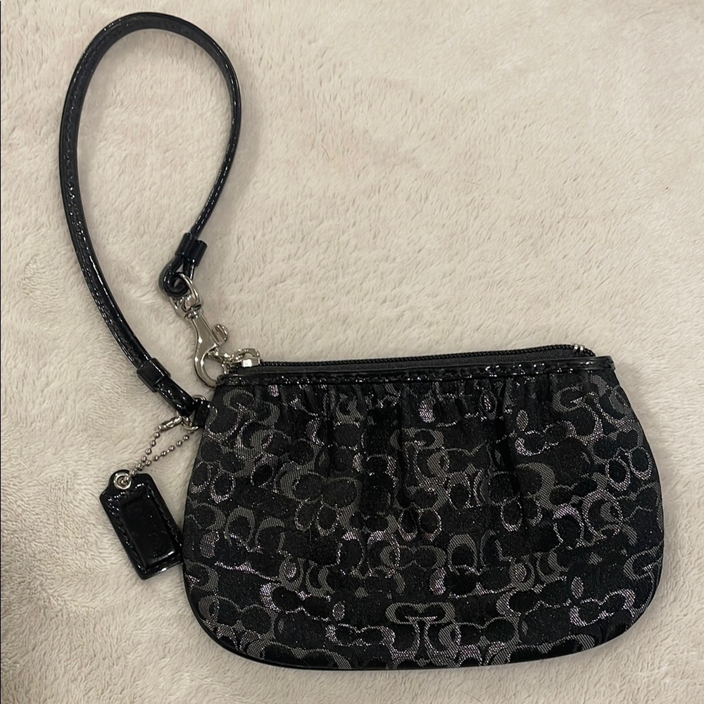 Elegant Black Wristlet Clutch